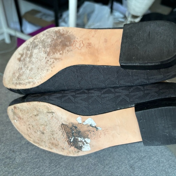 MICHAEL MICHAEL KORS Women's Black Leather Loafers Flats Size 6 M EUC - Picture 12 of 14